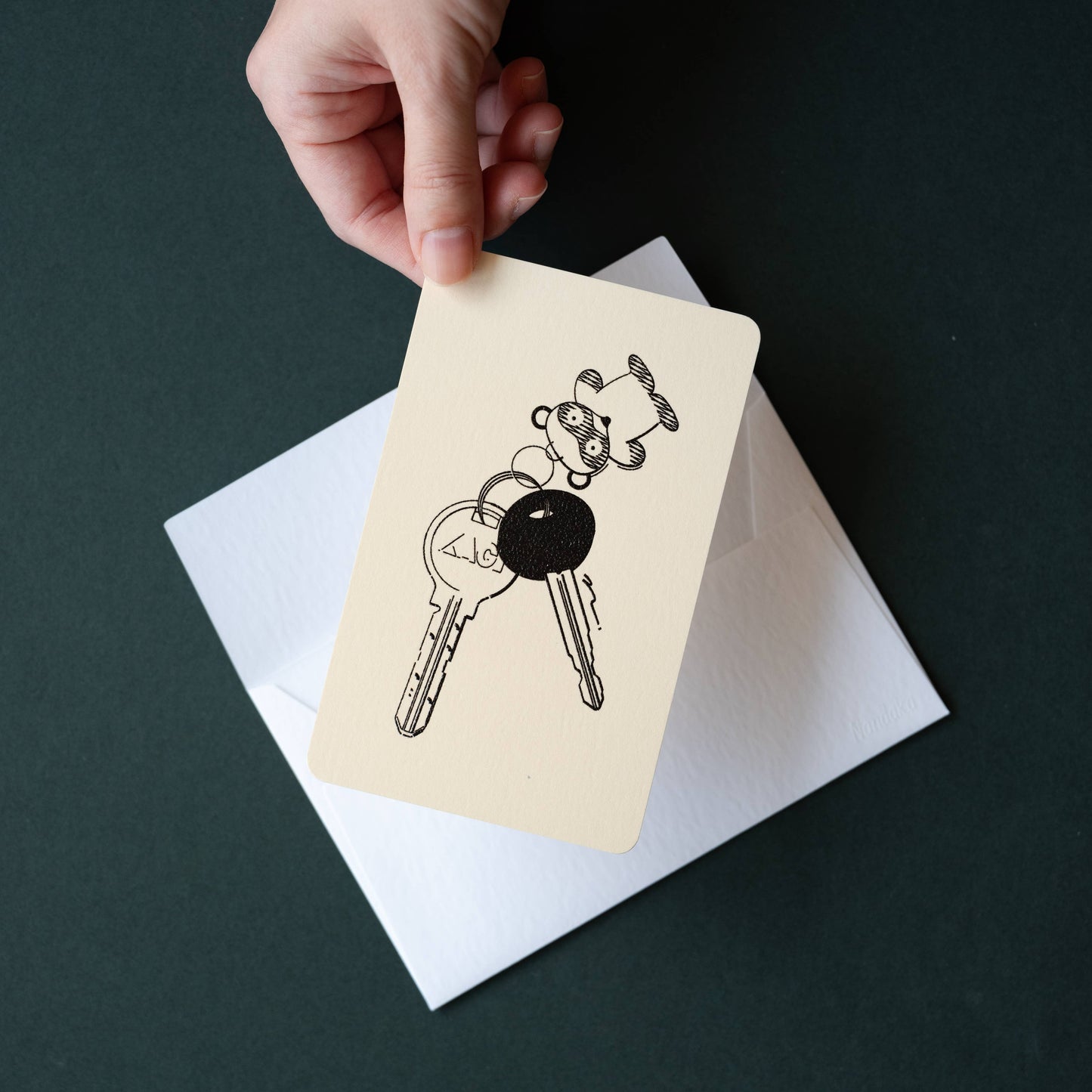 Handmade Embossed Card | Home Series: Keys