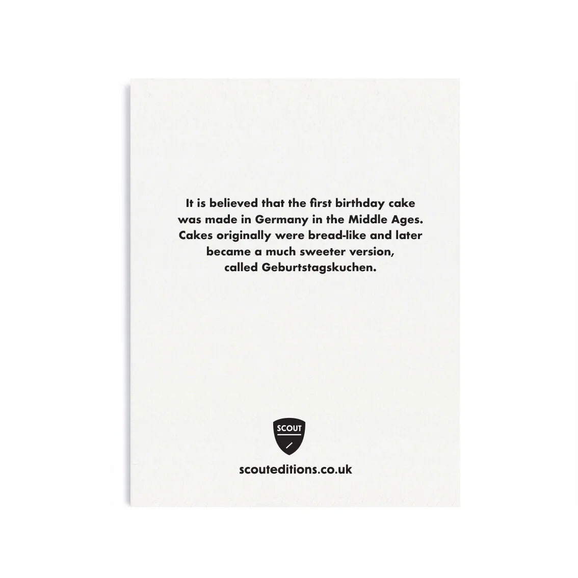 Cake Mini Card - Arriving 15th October 2026