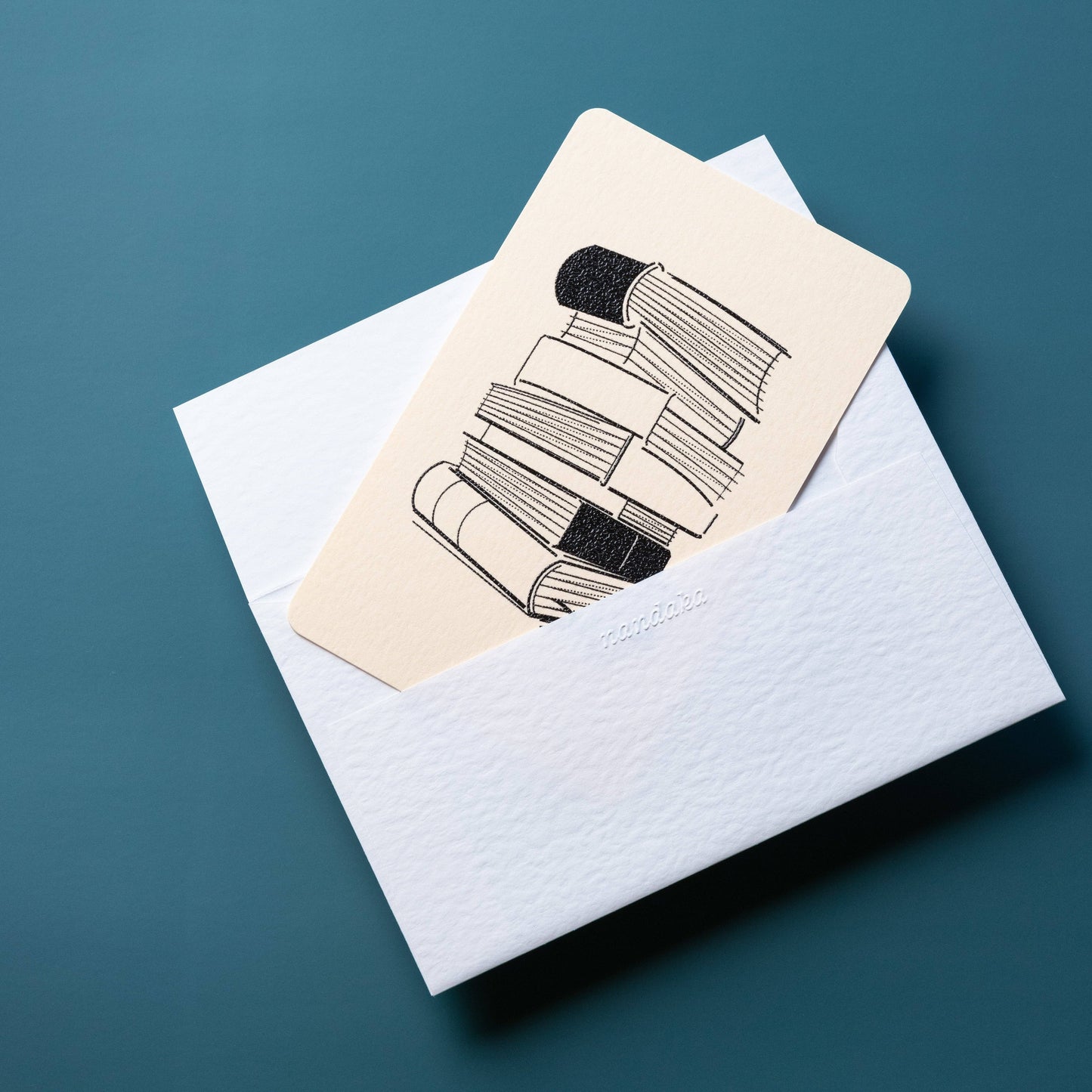Handmade Embossed Card | Home Series: Tsundoku