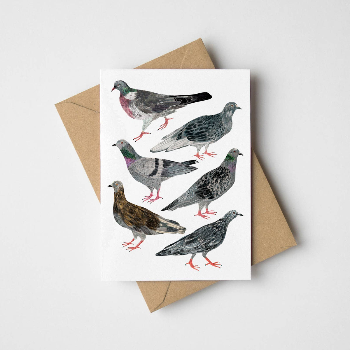 Pigeons Greeting Card