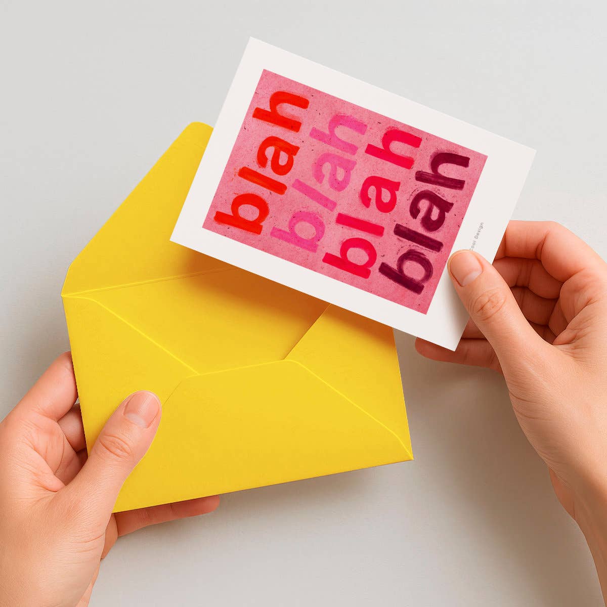 Blah Blah Blah |Mini Art Print