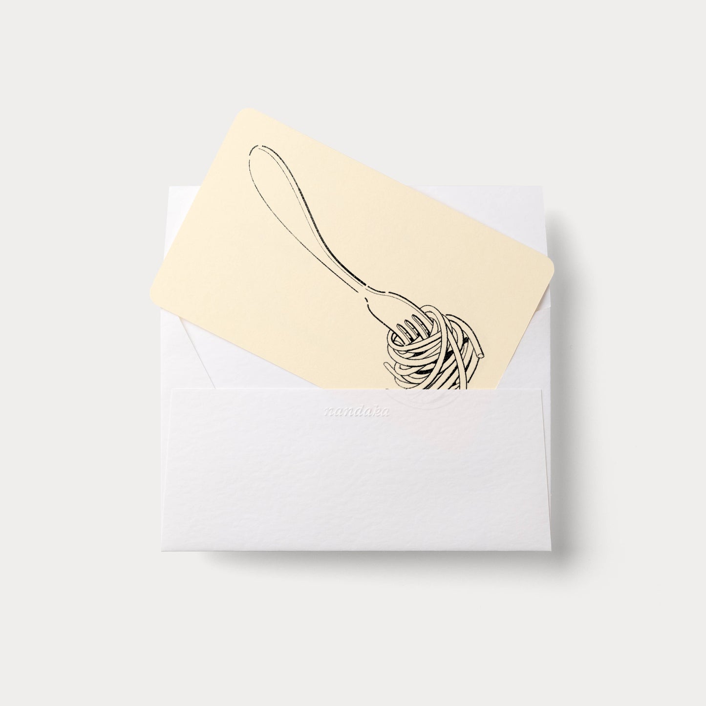 Handmade Embossed Card | Home Series: Spaghetti