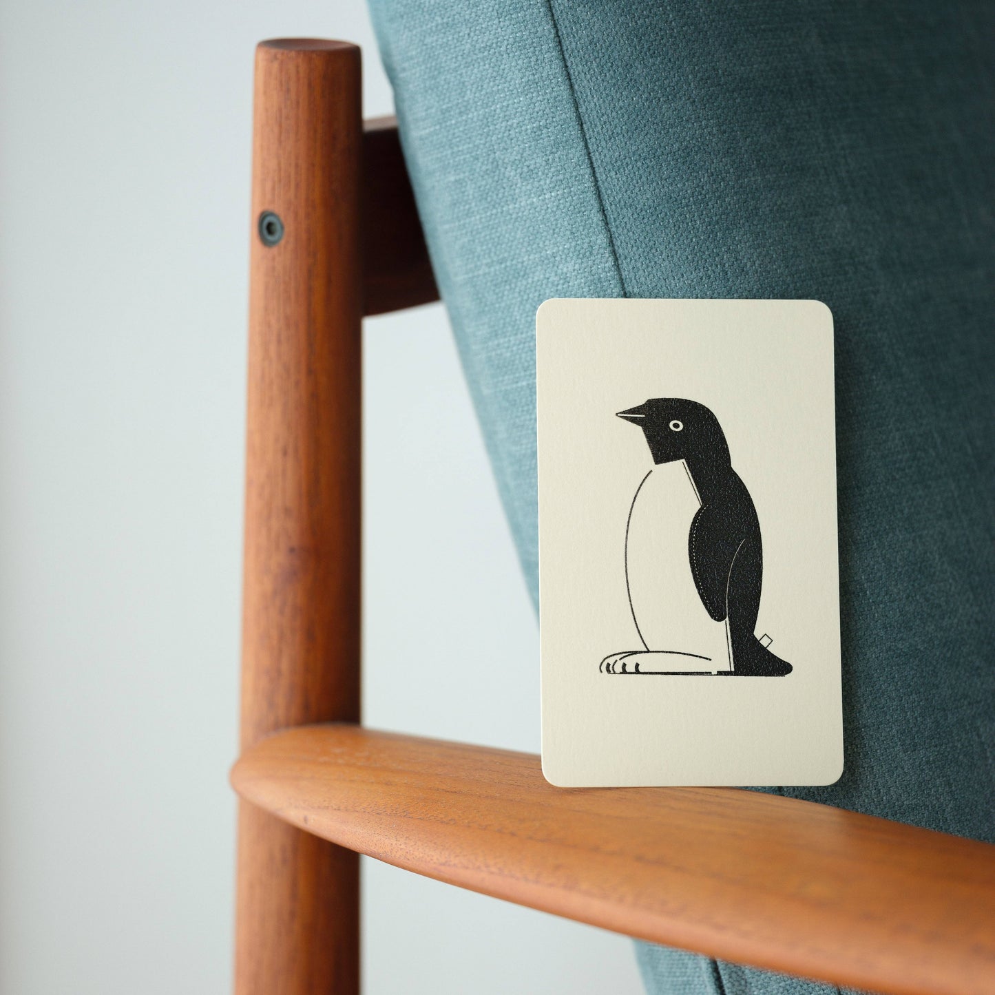 Handmade Embossed Card | Home Series: Penguin