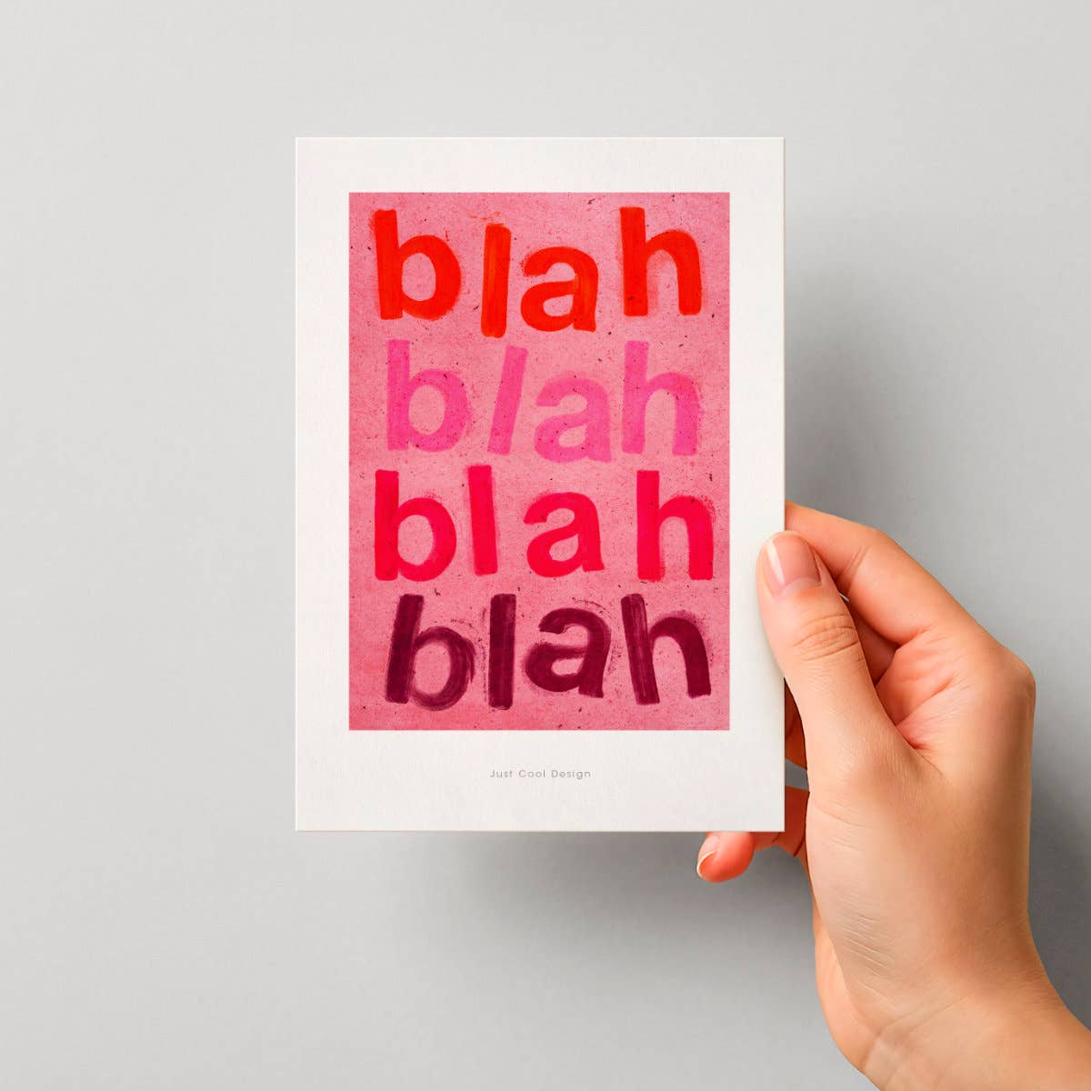 Blah Blah Blah |Mini Art Print