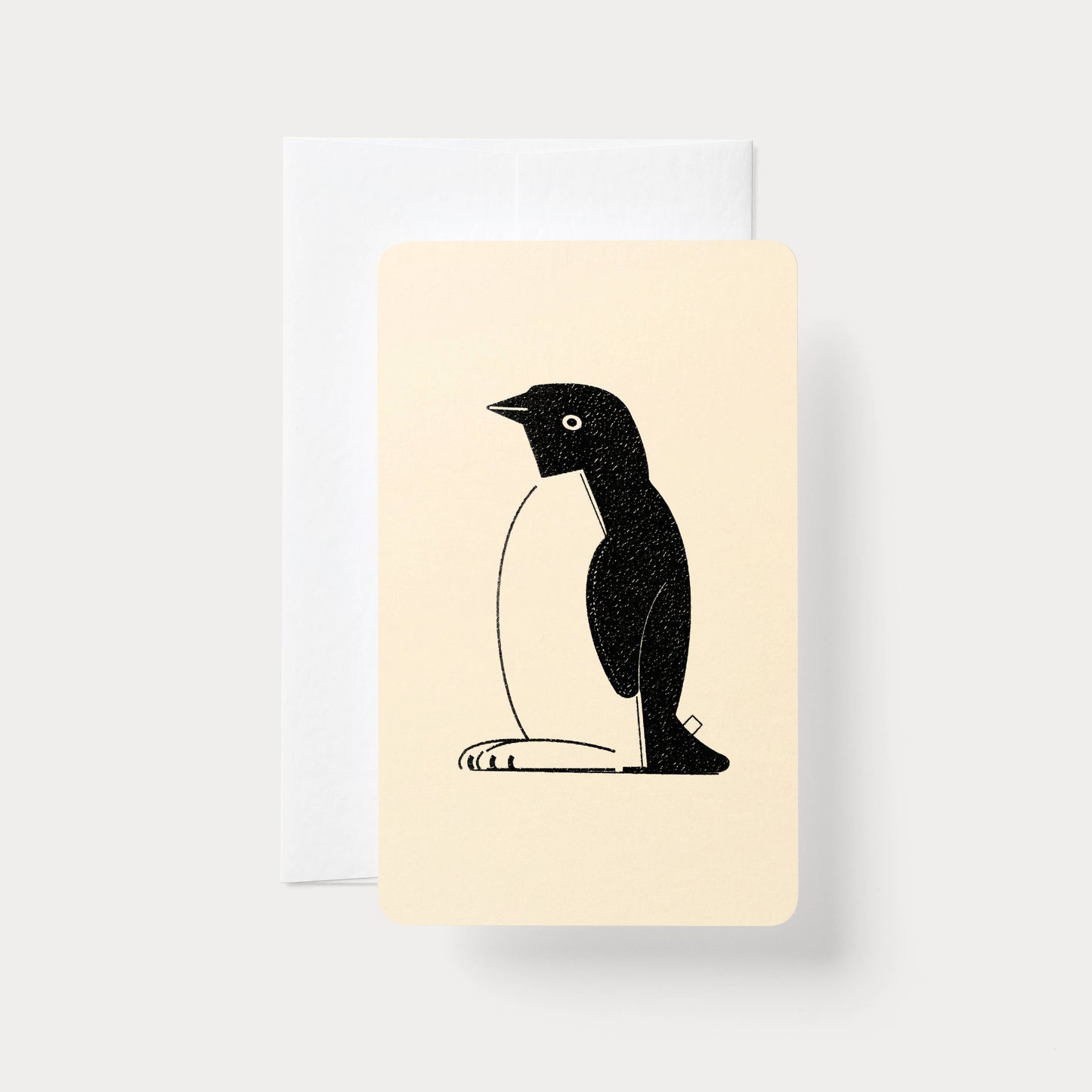 Handmade Embossed Card | Home Series: Penguin