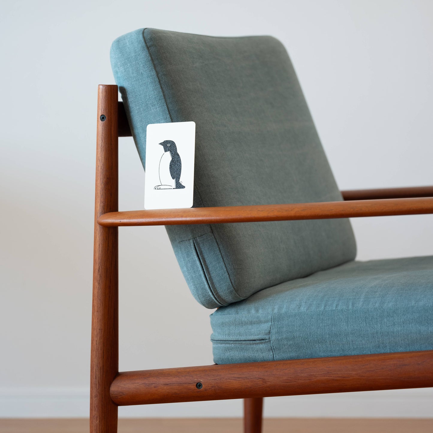 Handmade Embossed Card | Home Series: Penguin
