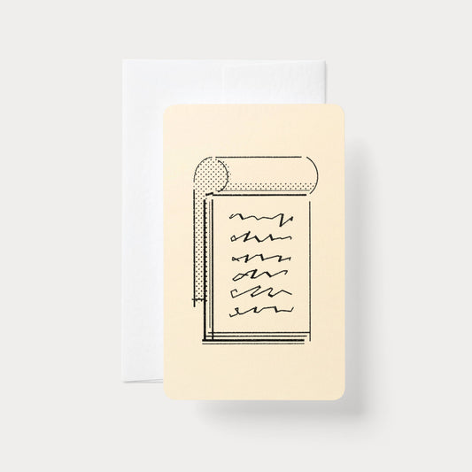 Handmade Embossed Card | Home Series: Notepad