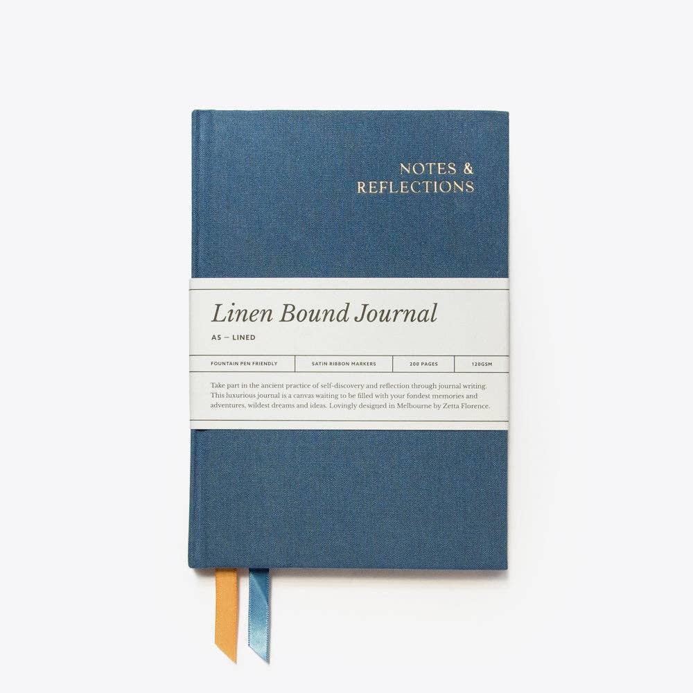 Zetta Florence Linen Journal - A5