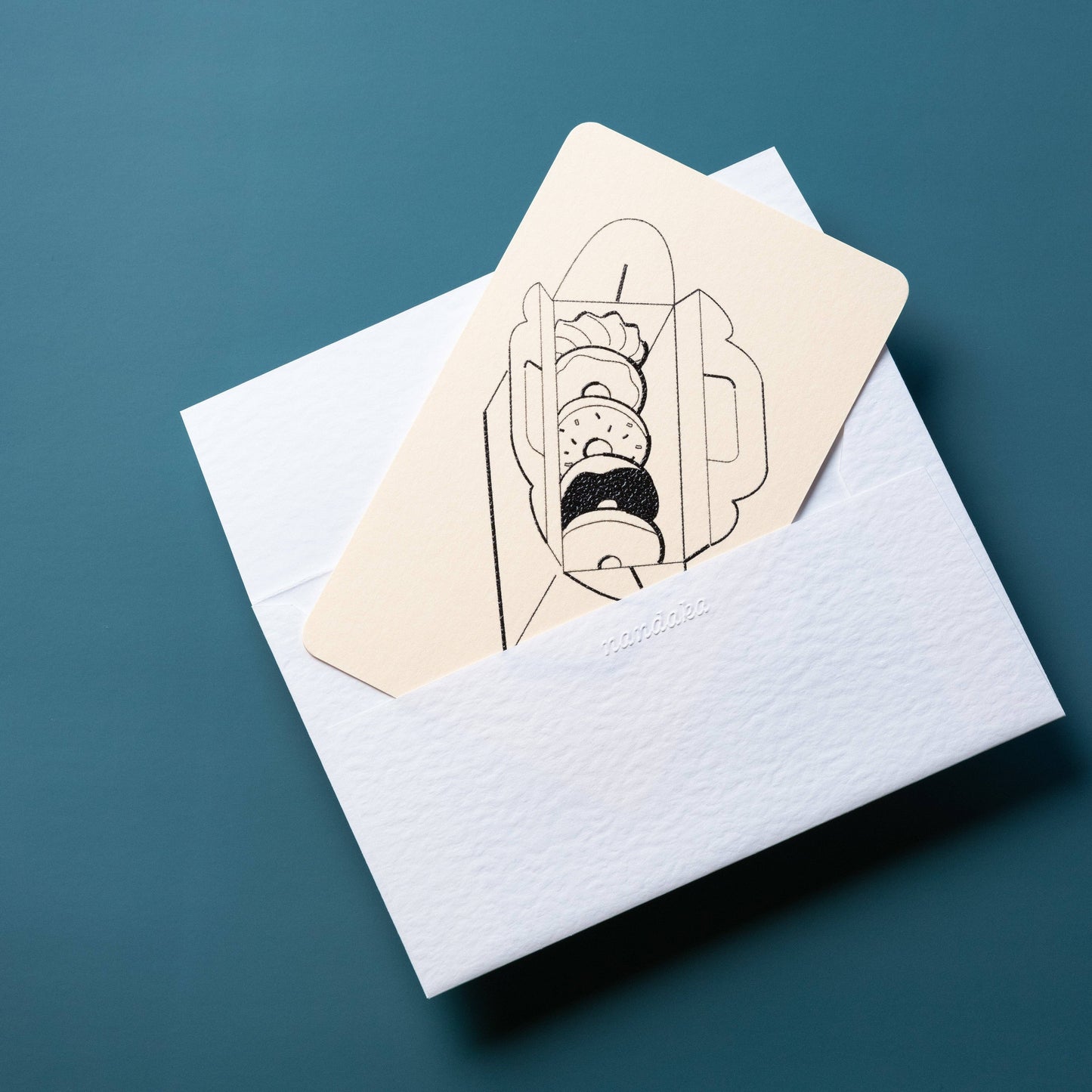 Handmade Embossed Card | Home Series: Doughnuts
