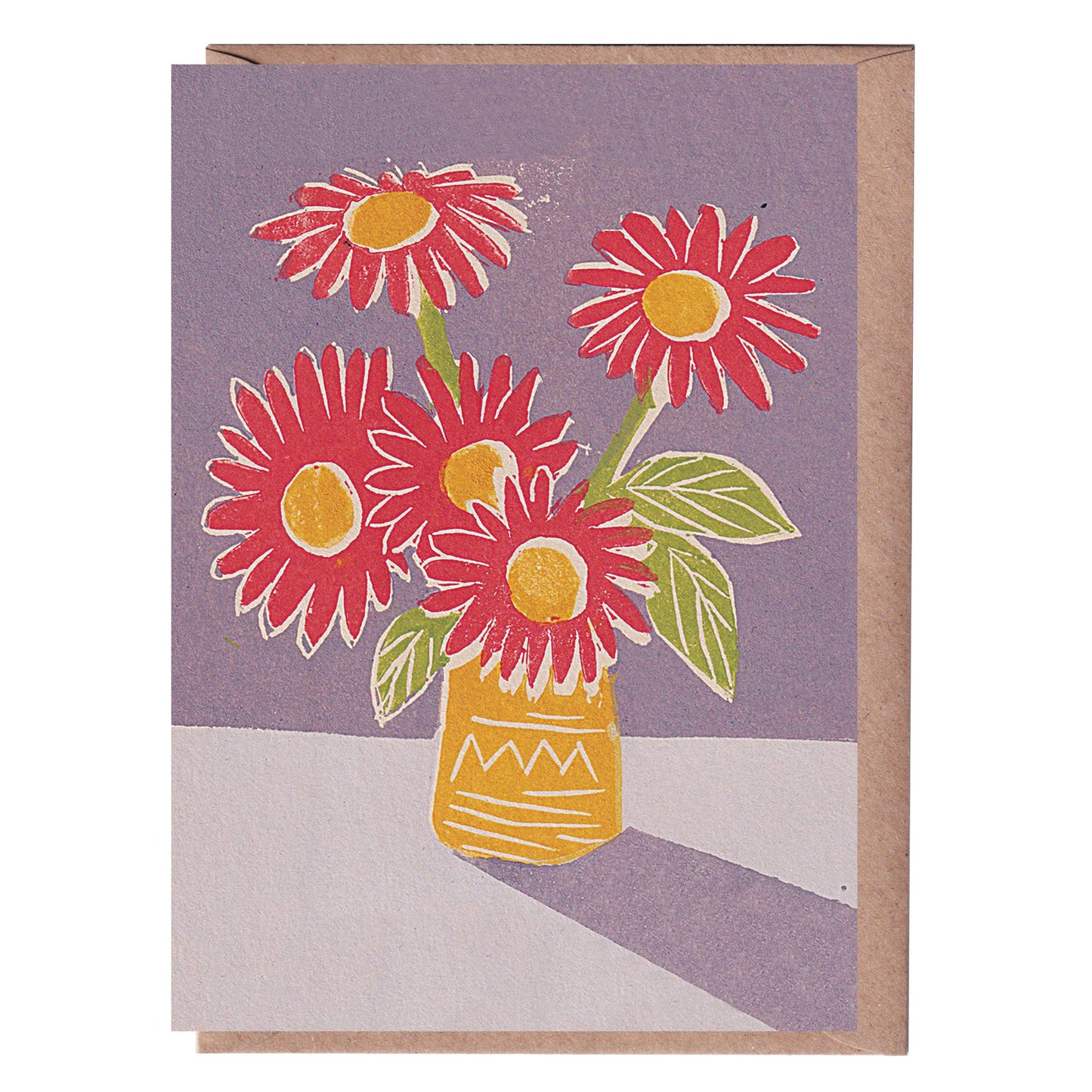 Red Flowers Greeting Card