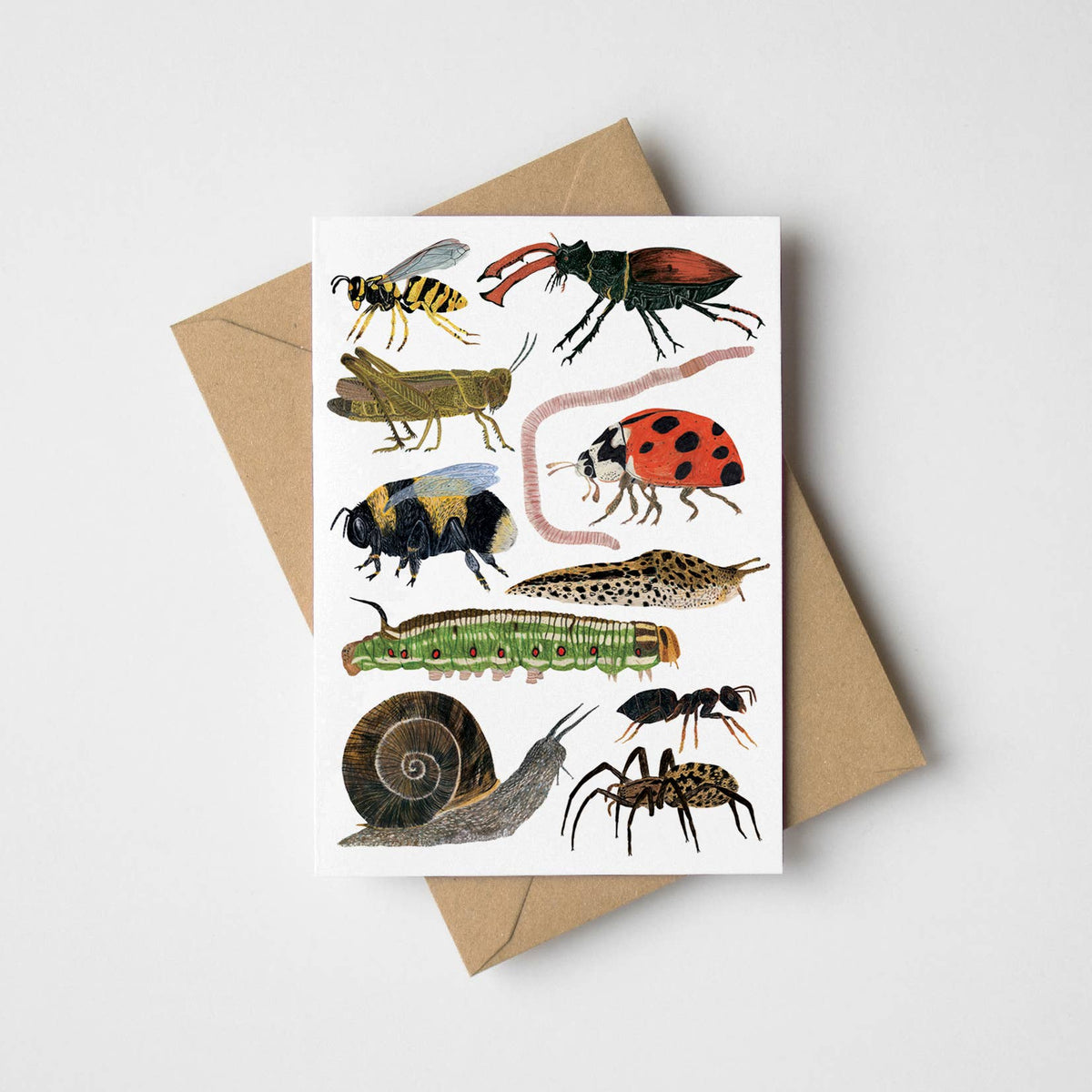 Garden Creatures Greeting Card
