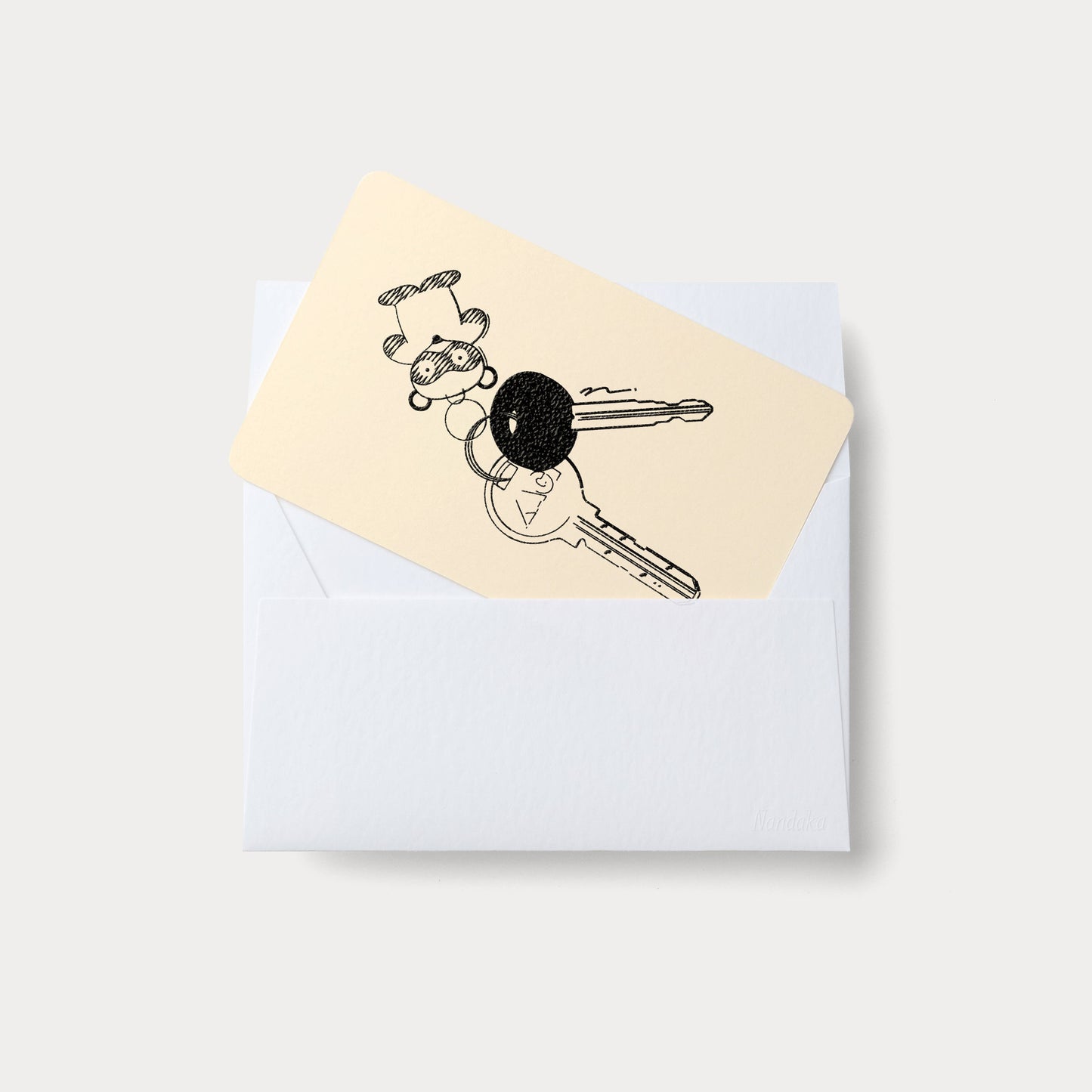 Handmade Embossed Card | Home Series: Keys