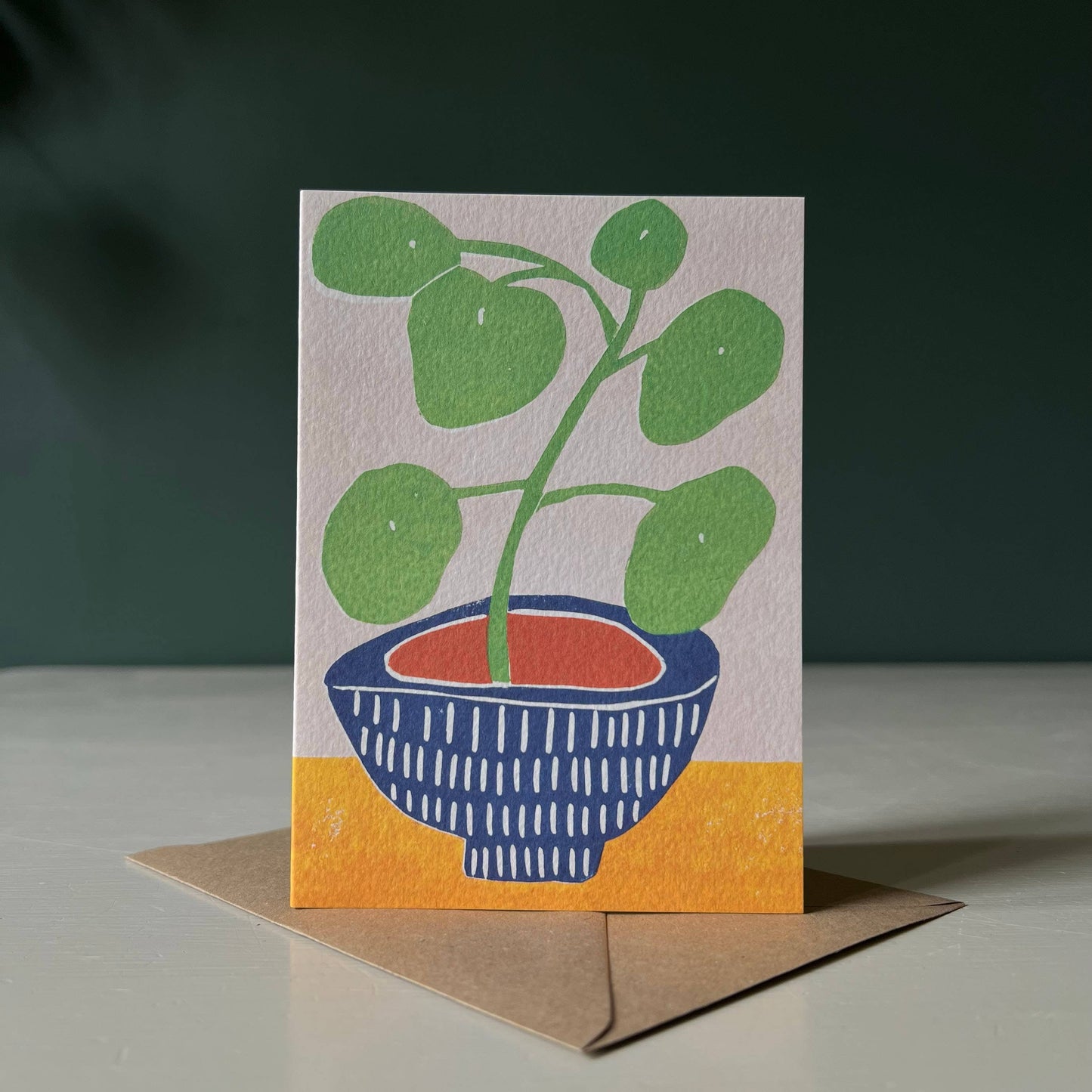 Pilea Plant Greeting Card