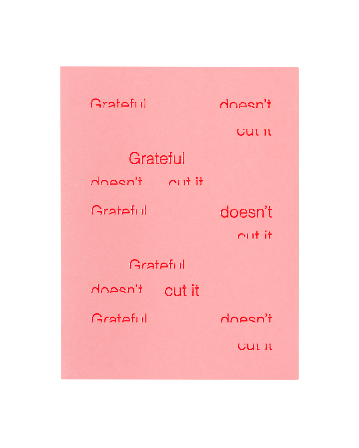 Grateful doesn't cut it