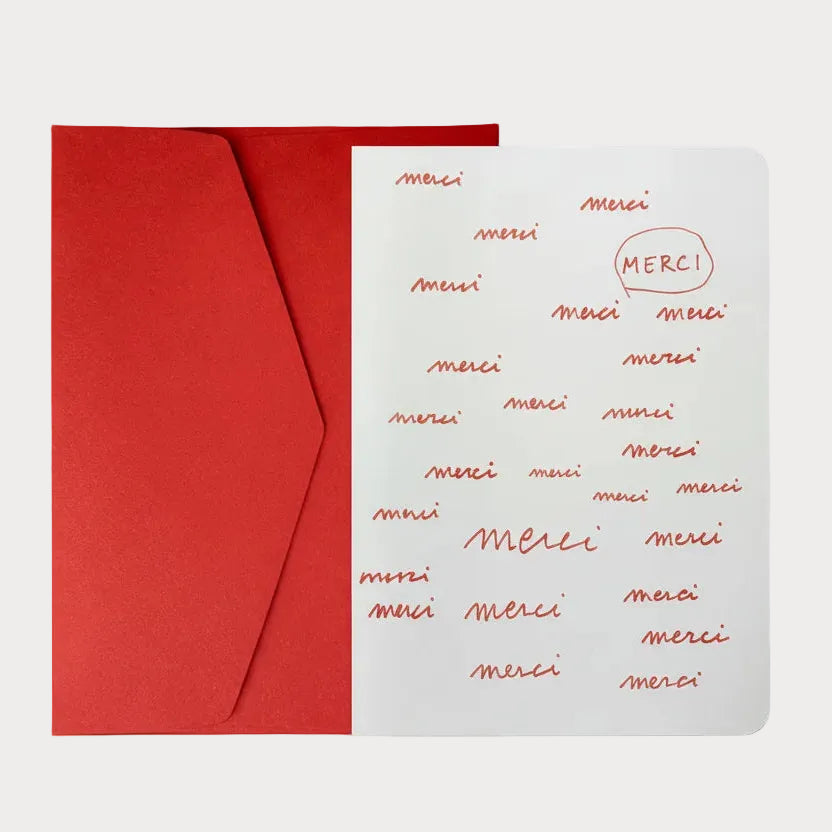 Merci + Carmine Envelope - BIG A5 Card.