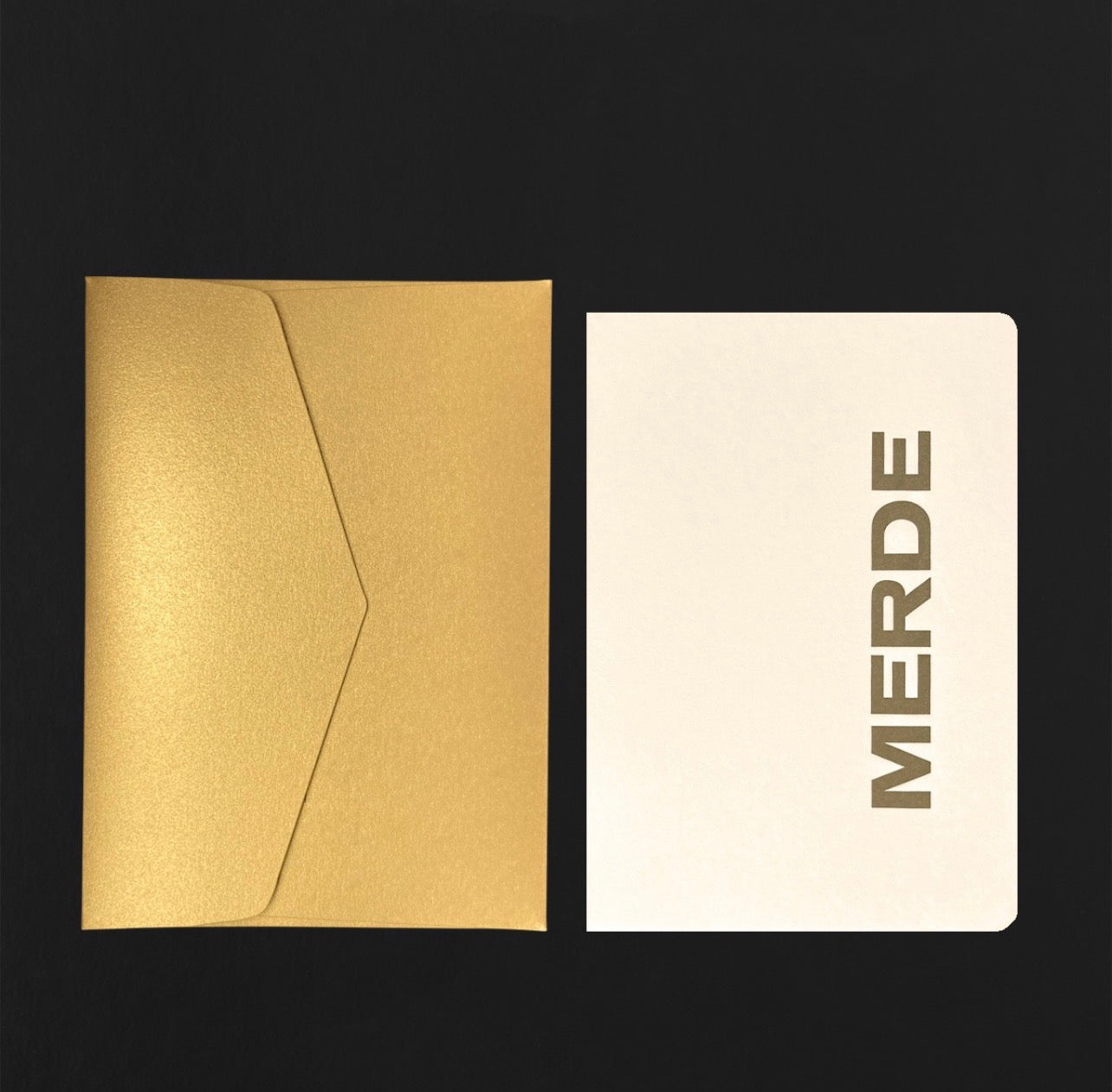 Merde + Gold Envelope