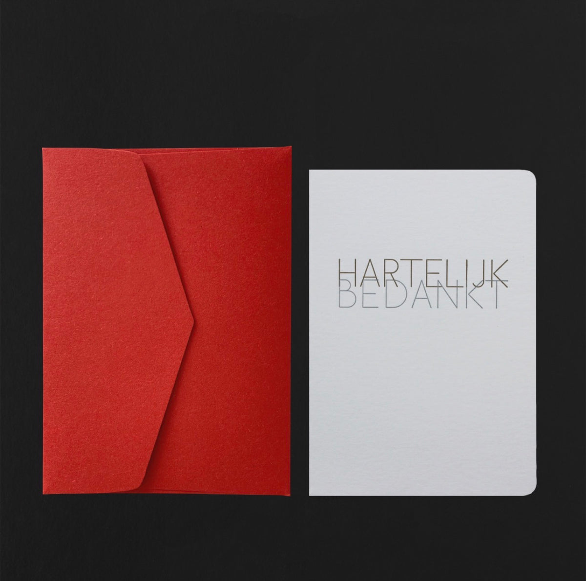 Hartelijk Bedankt + Carmine Envelope