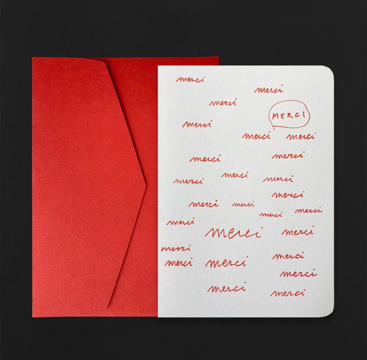 Merci + Carmine Envelope - BIG A5 Card.