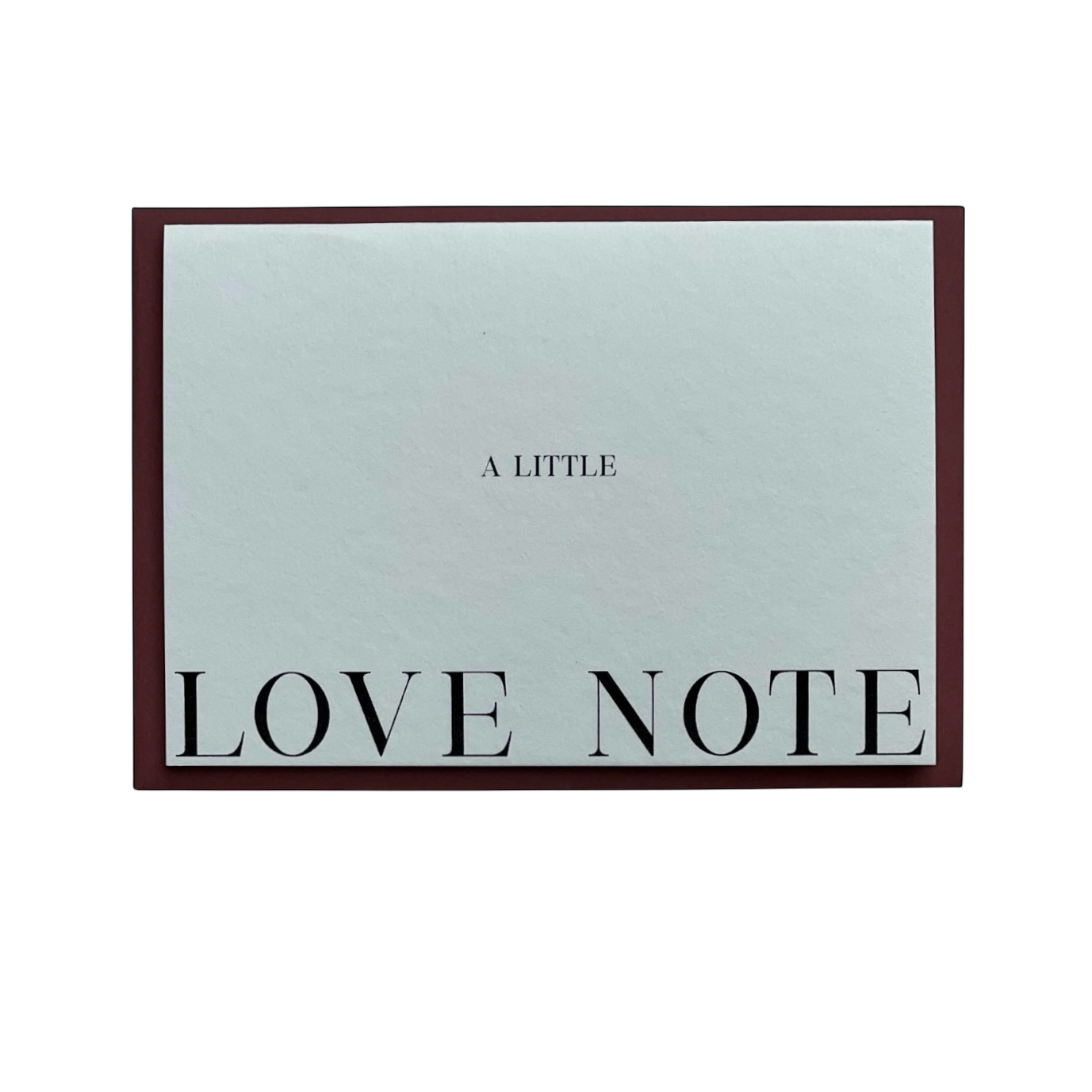 A Little Love Note