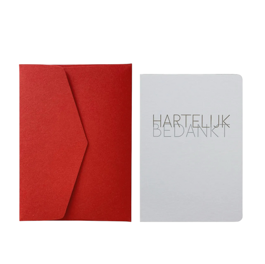 Hartelijk Bedankt + Carmine Envelope