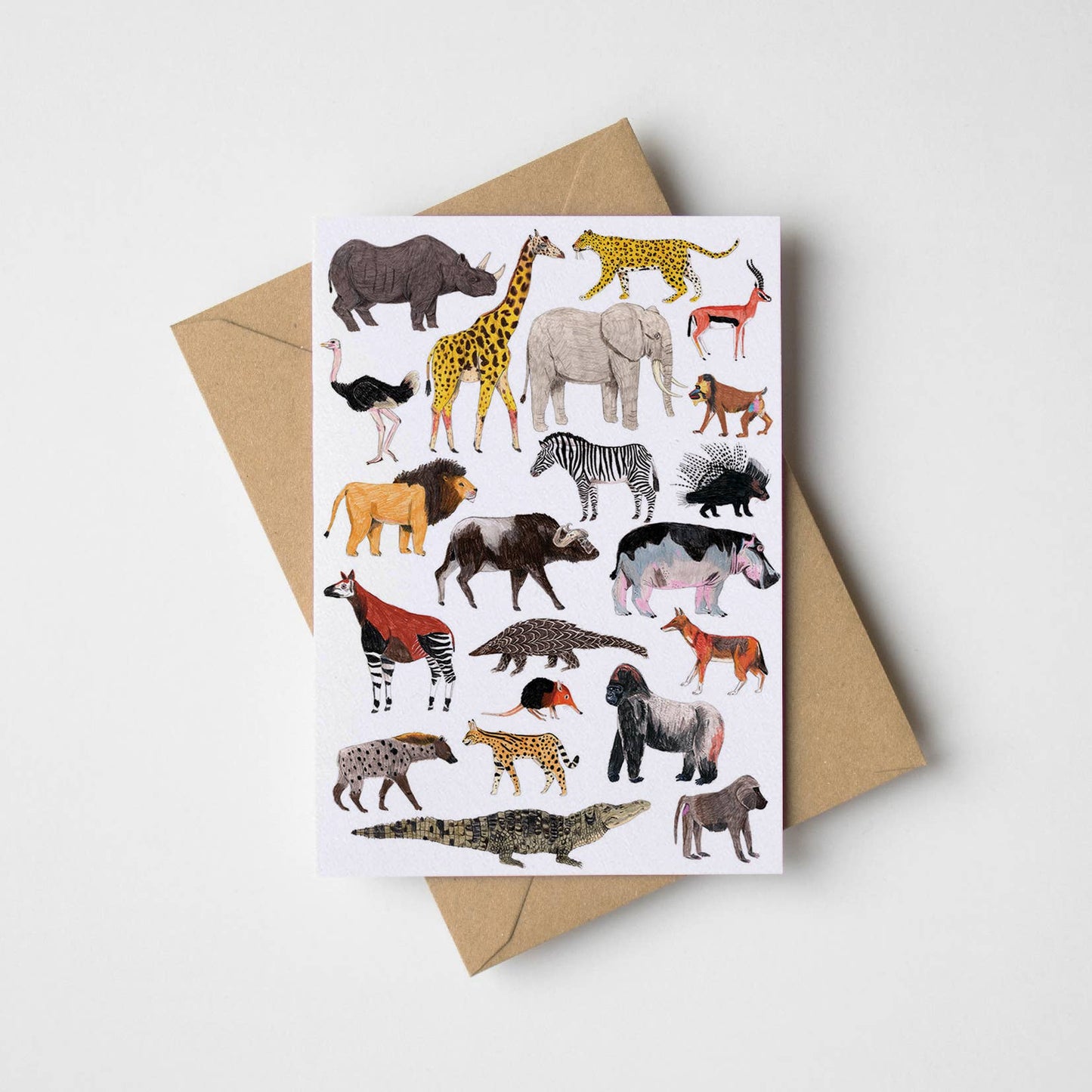 Safari Animals Greeting Card