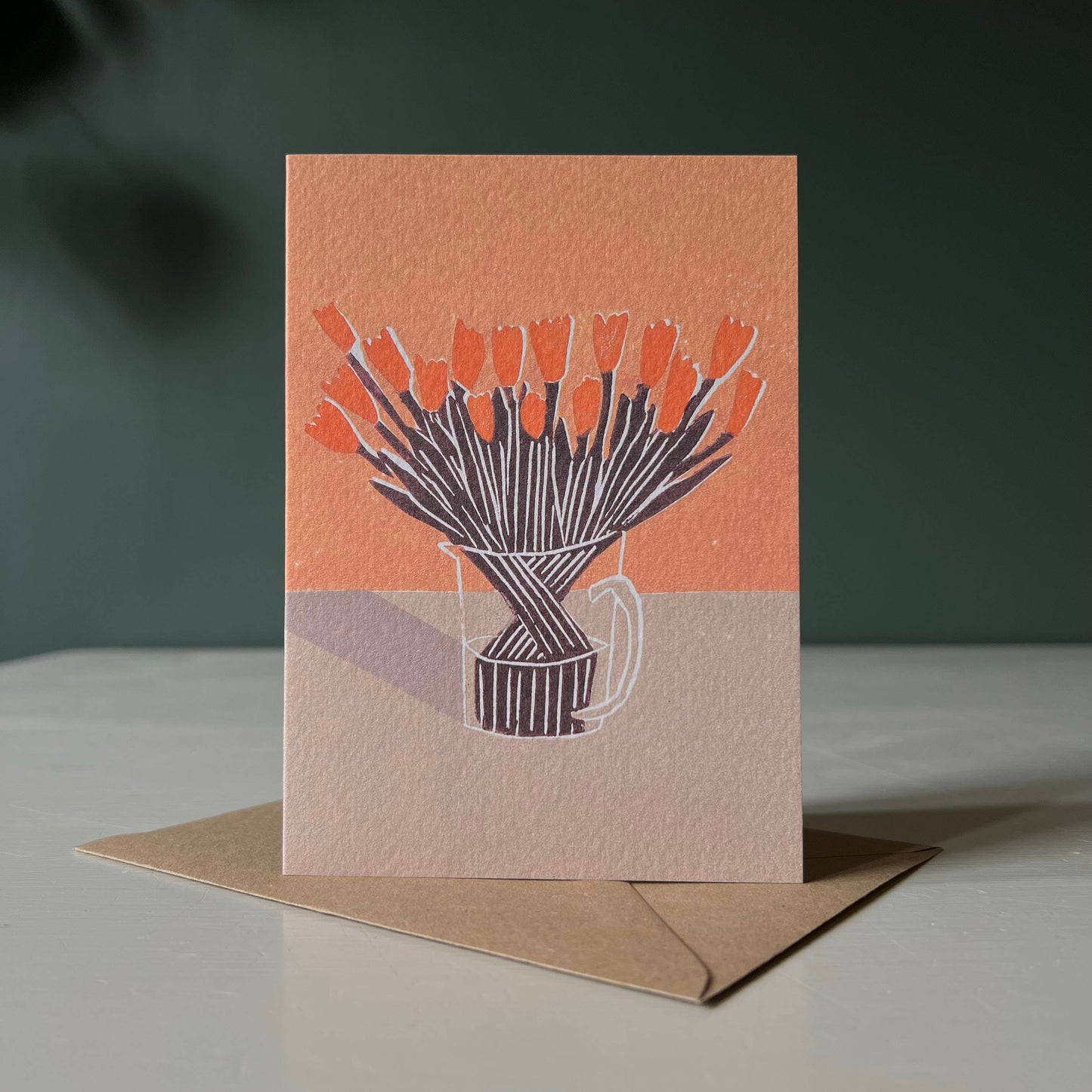 Orange Emperor Greeting Card