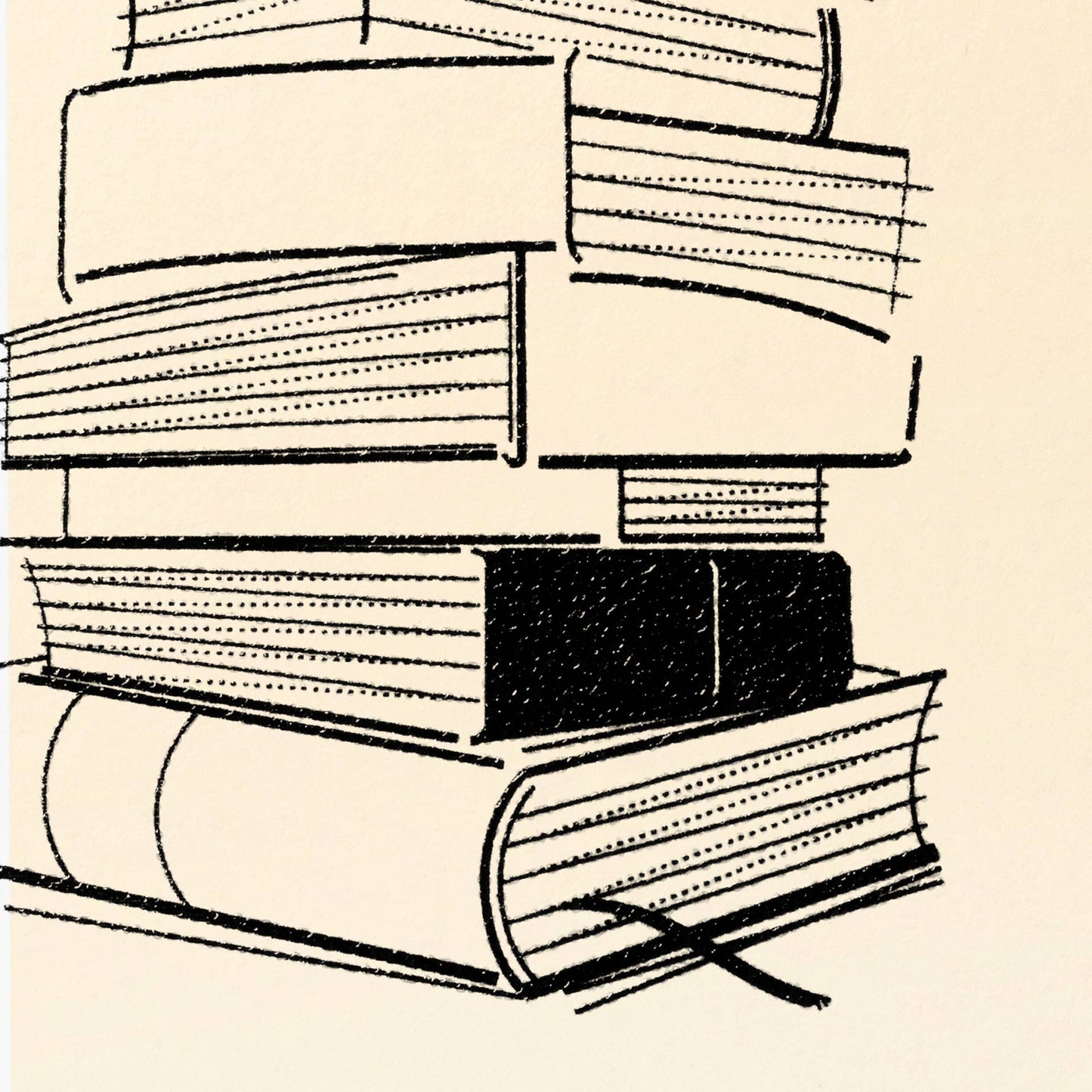Handmade Embossed Card | Home Series: Tsundoku