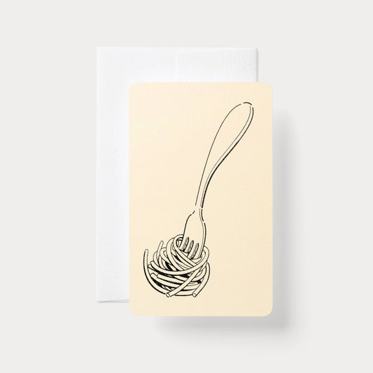 Handmade Embossed Card | Home Series: Spaghetti