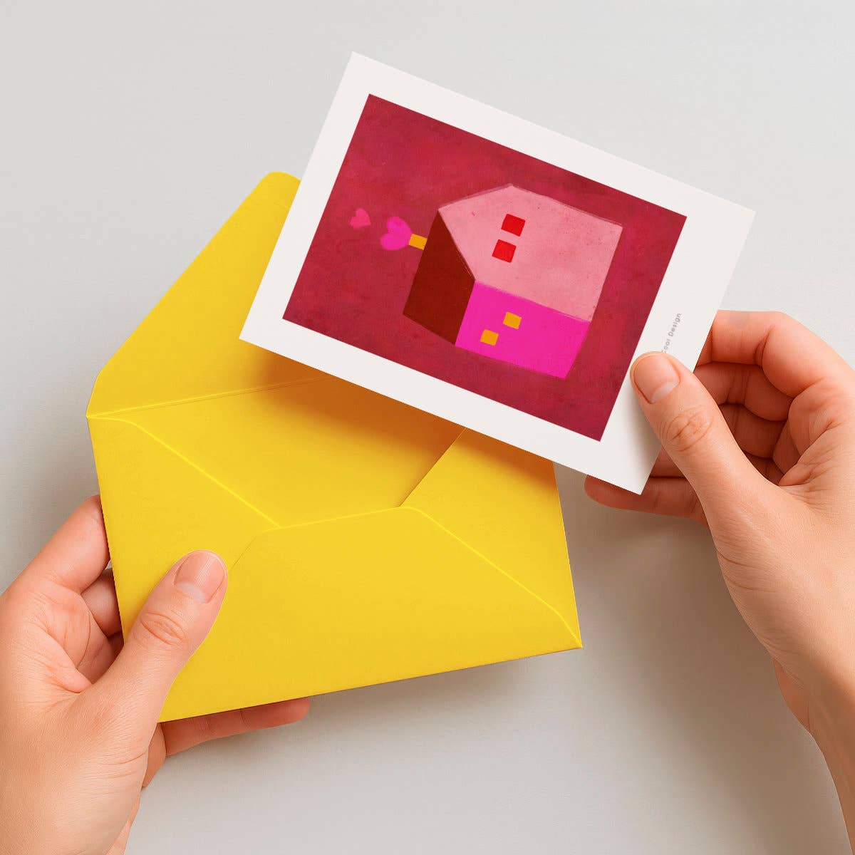 House with Hearts | Mini Print