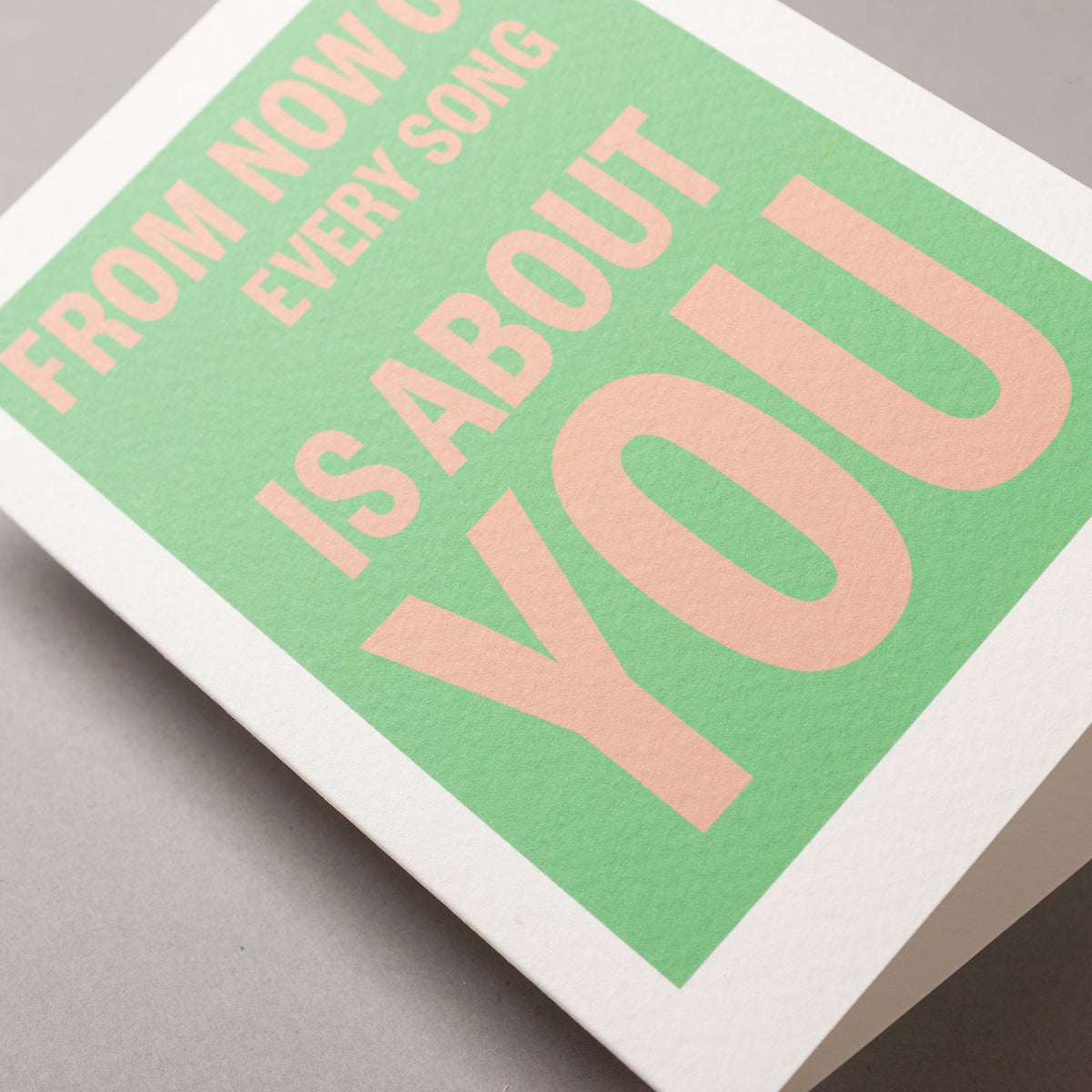 From Now On Every Song Is About You – Echoes Series