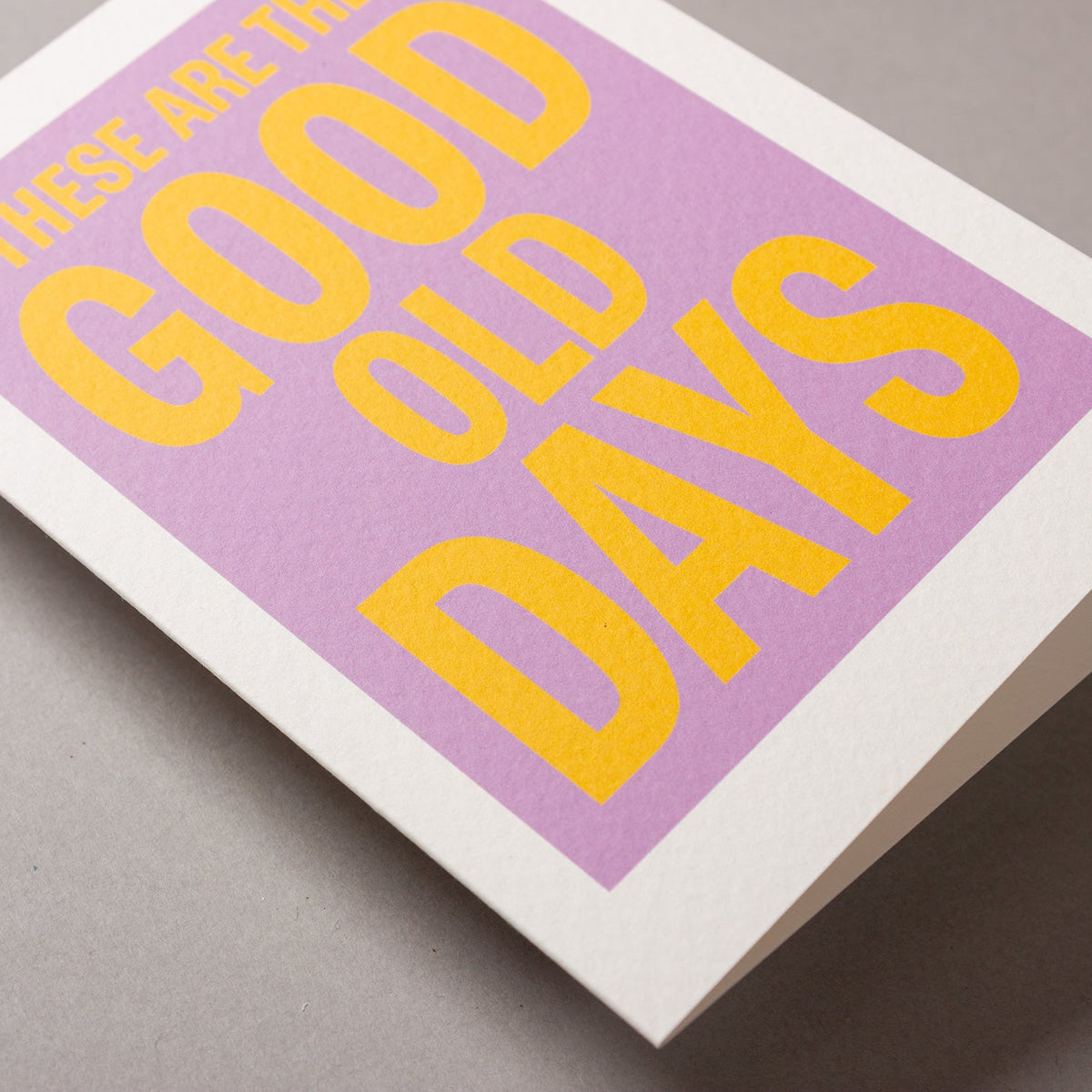 These Are the Good Old Days – Echoes Series