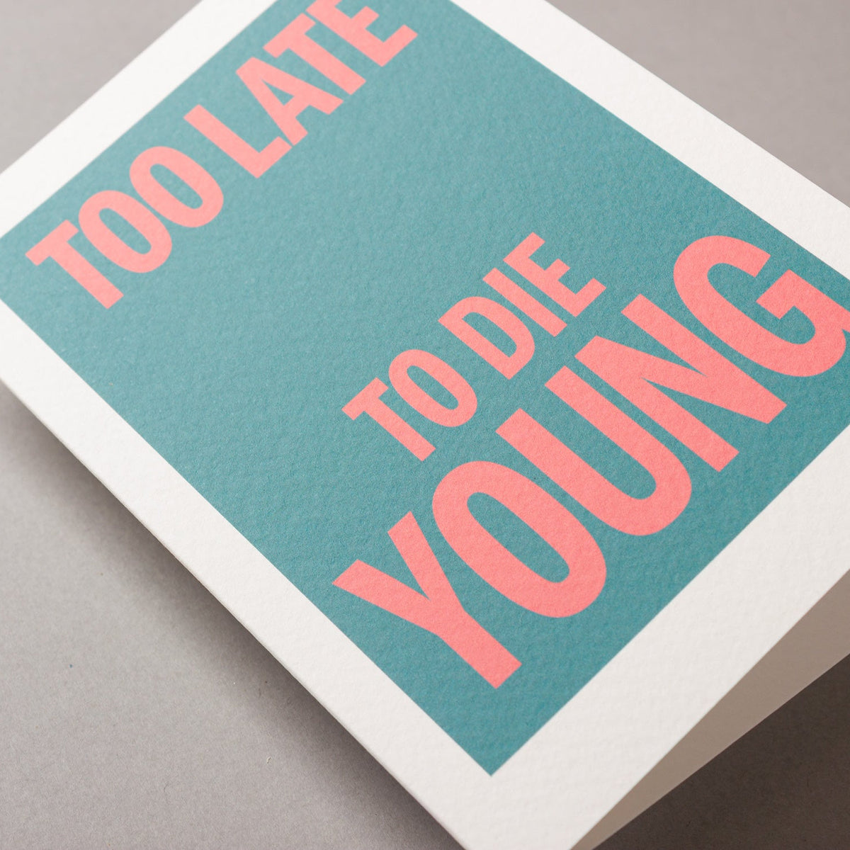 Too Late To Die Young – Echoes Series