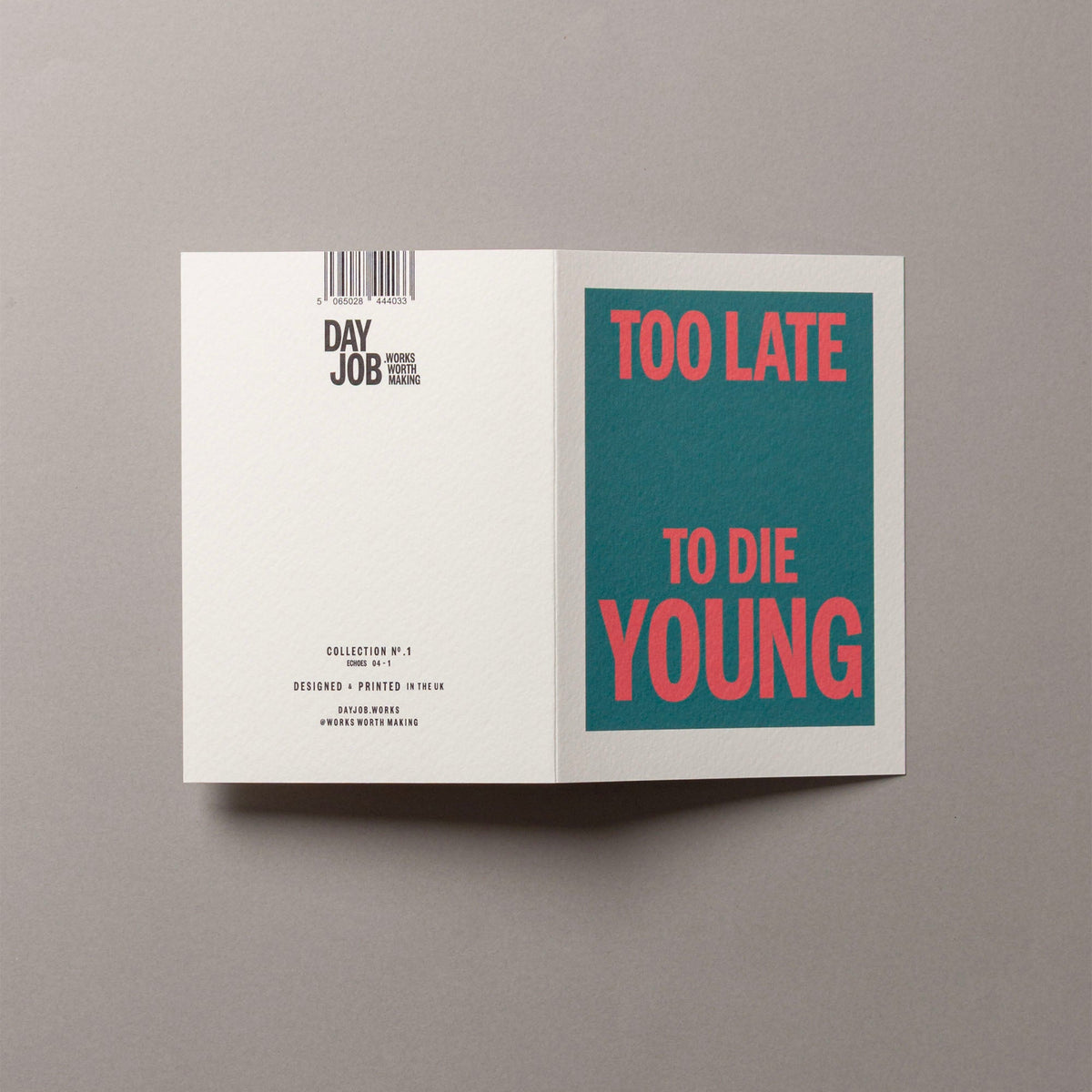 Too Late To Die Young – Echoes Series