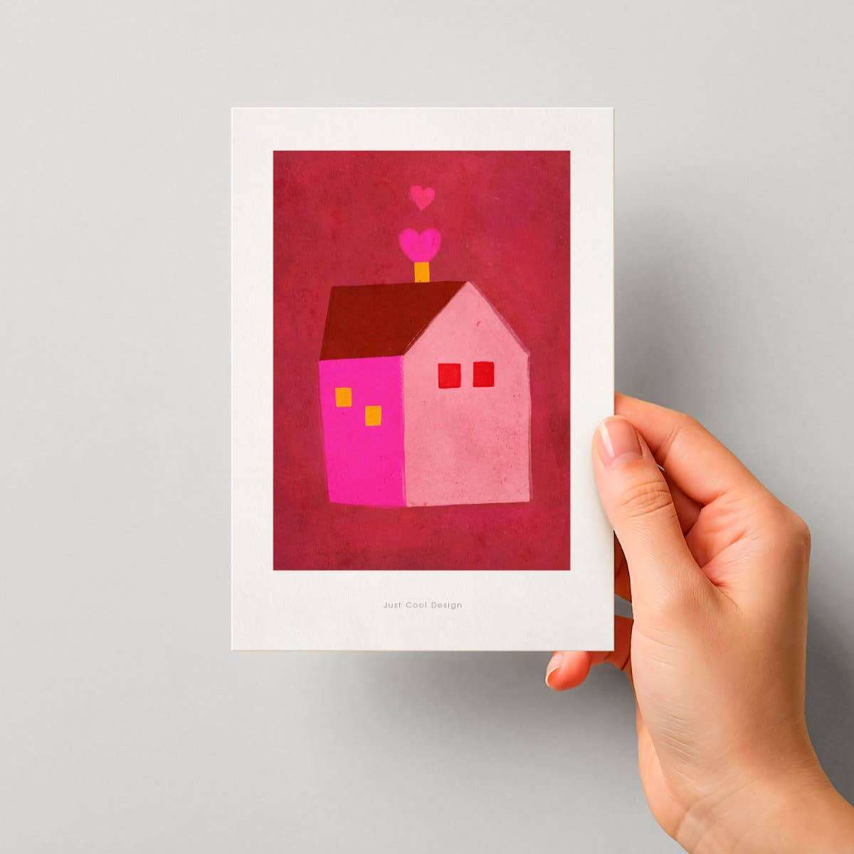 House with Hearts | Mini Print