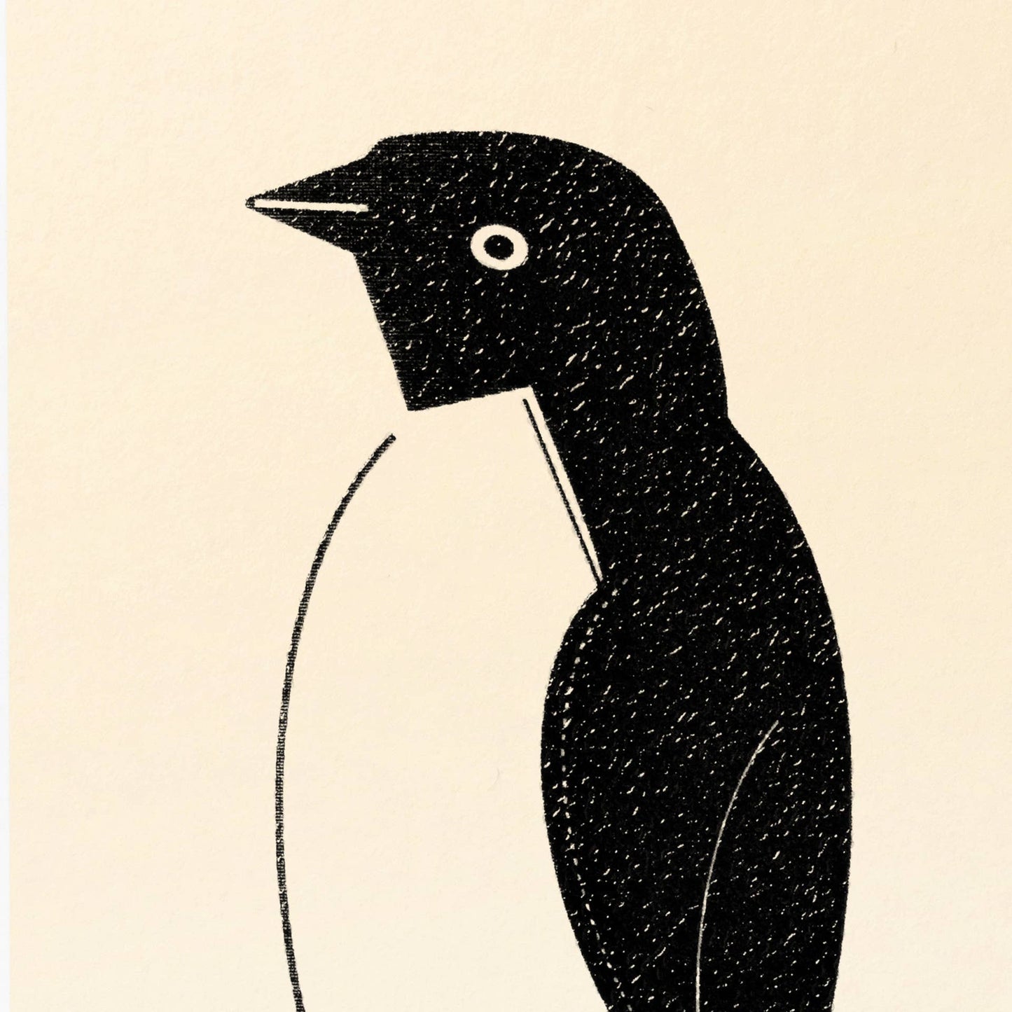 Handmade Embossed Card | Home Series: Penguin