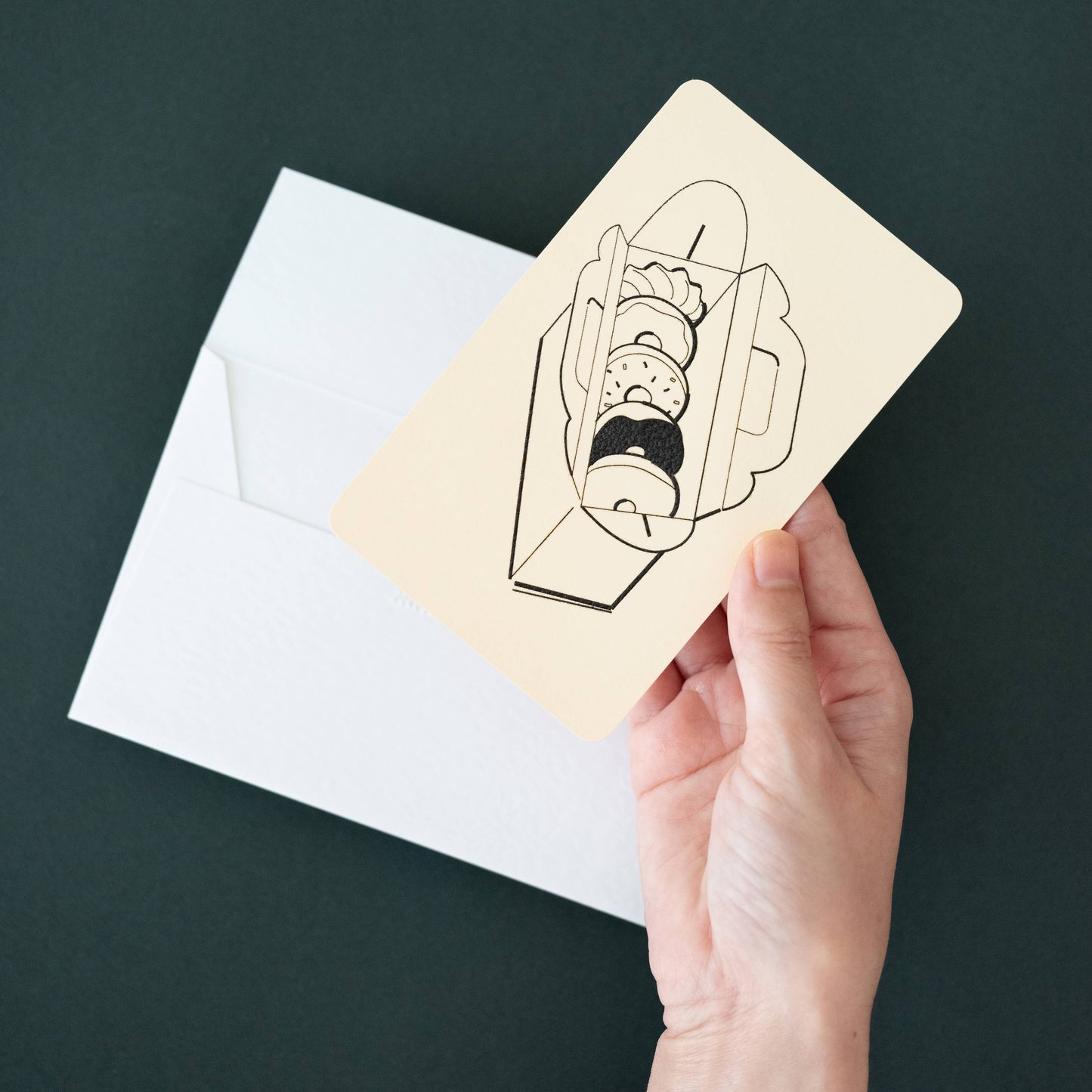 Handmade Embossed Card | Home Series: Doughnuts