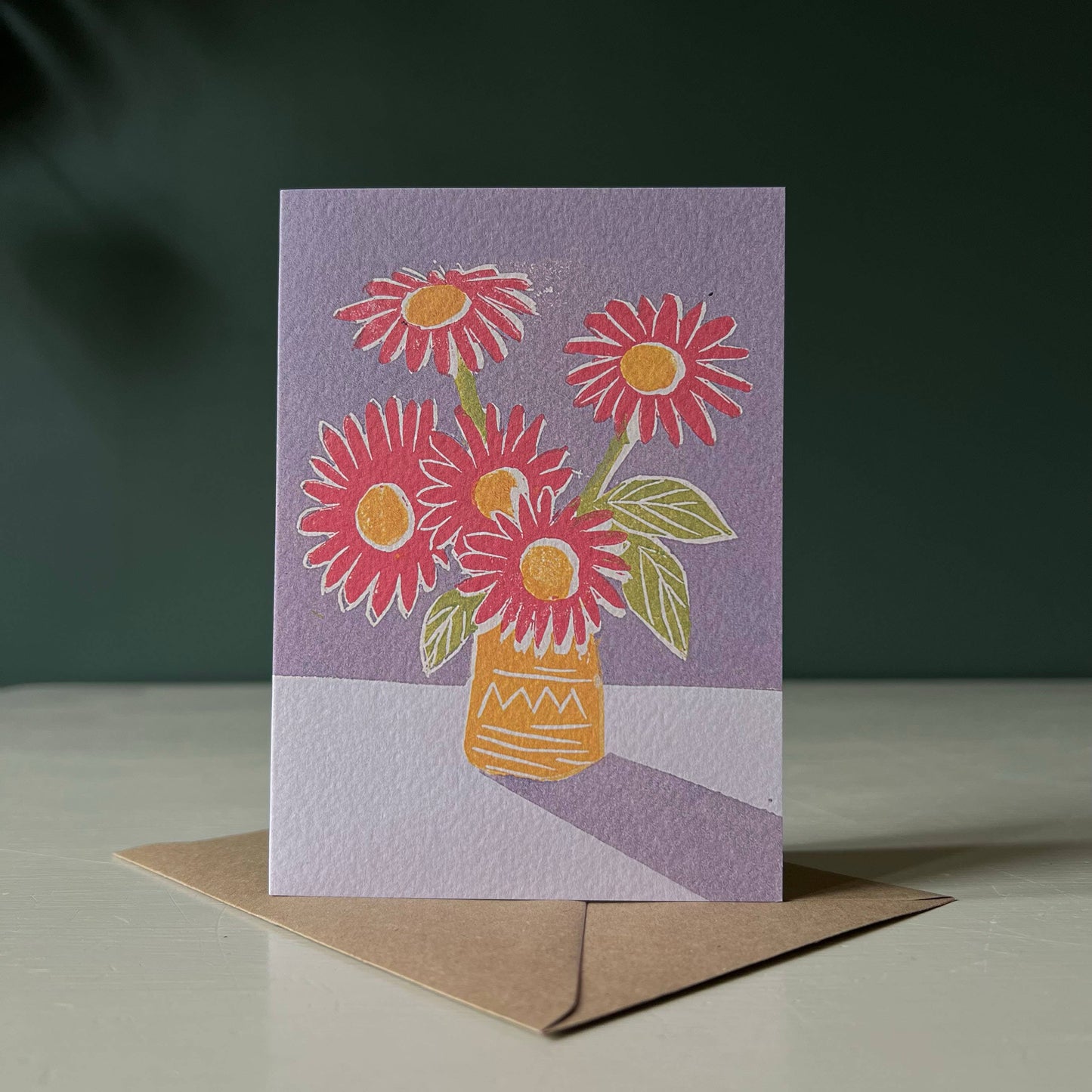 Red Flowers Greeting Card