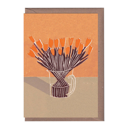 Orange Emperor Greeting Card